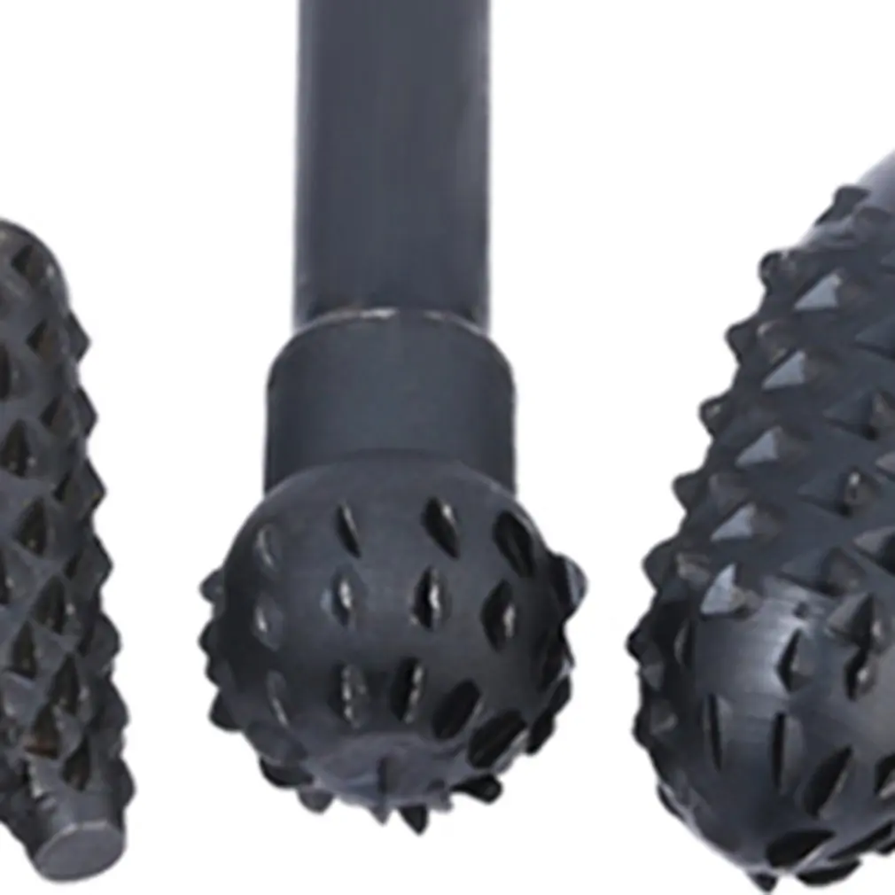 5 шт. стальные вращающиеся напильники для рашпиля хвостовик 1/4 дюйма рукоделия