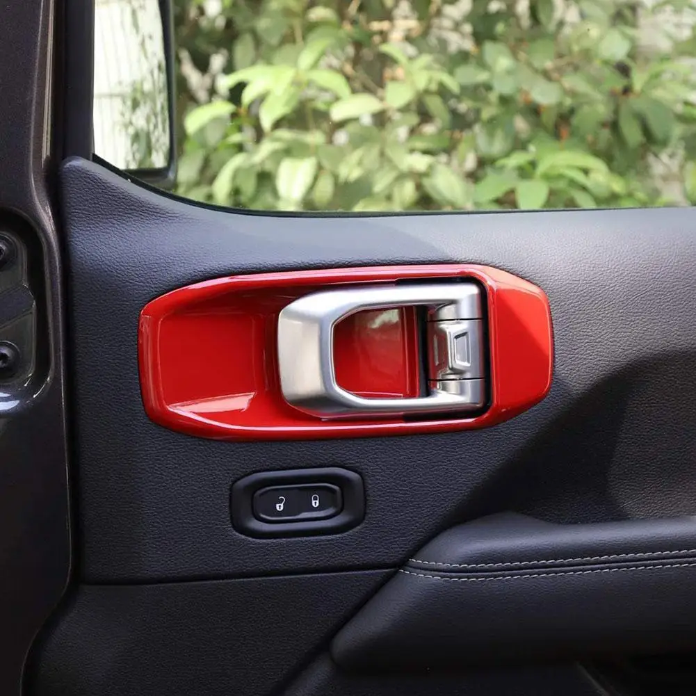 

Крышка ручки салона двери автомобиля, декоративная отделка, аксессуары для Jeep Wrangler JL 2018 2019 2020