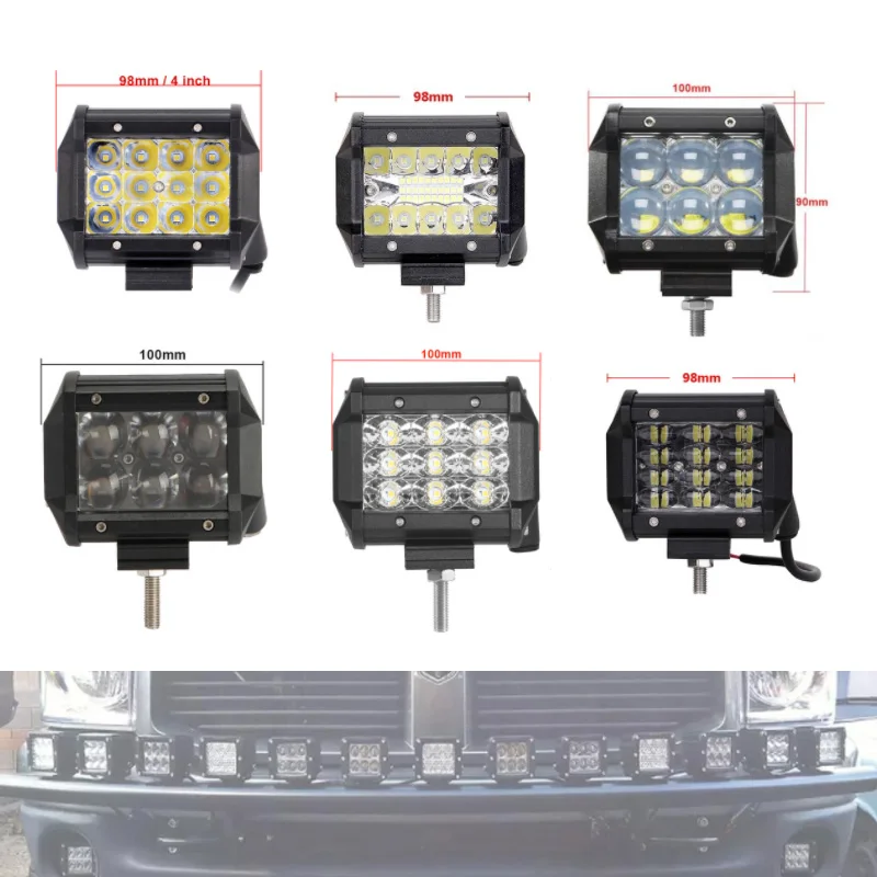 

OFF ROAD 4 INCH LED WORK LIGHT AUXILIARY HEADLIGHT CAR SUV TRUCK PICKUP MOTORCYCLE AUTO VEHICLE 12V 24V EXTRA WHITE DRIVING LAMP