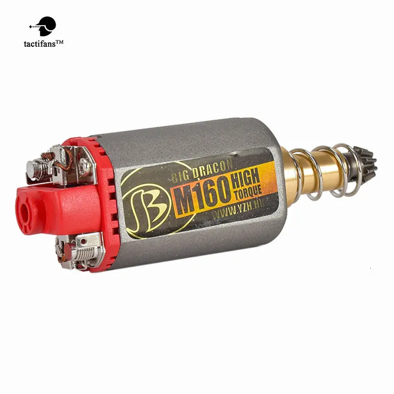 TACTIFANS Big Dracon M120/140/160 высокий крутящий момент/высокая Скорость мотор AEG/отлив мотор длинный/короткий оси для страйкбола M4/MP5 M16 G3 P90 АК