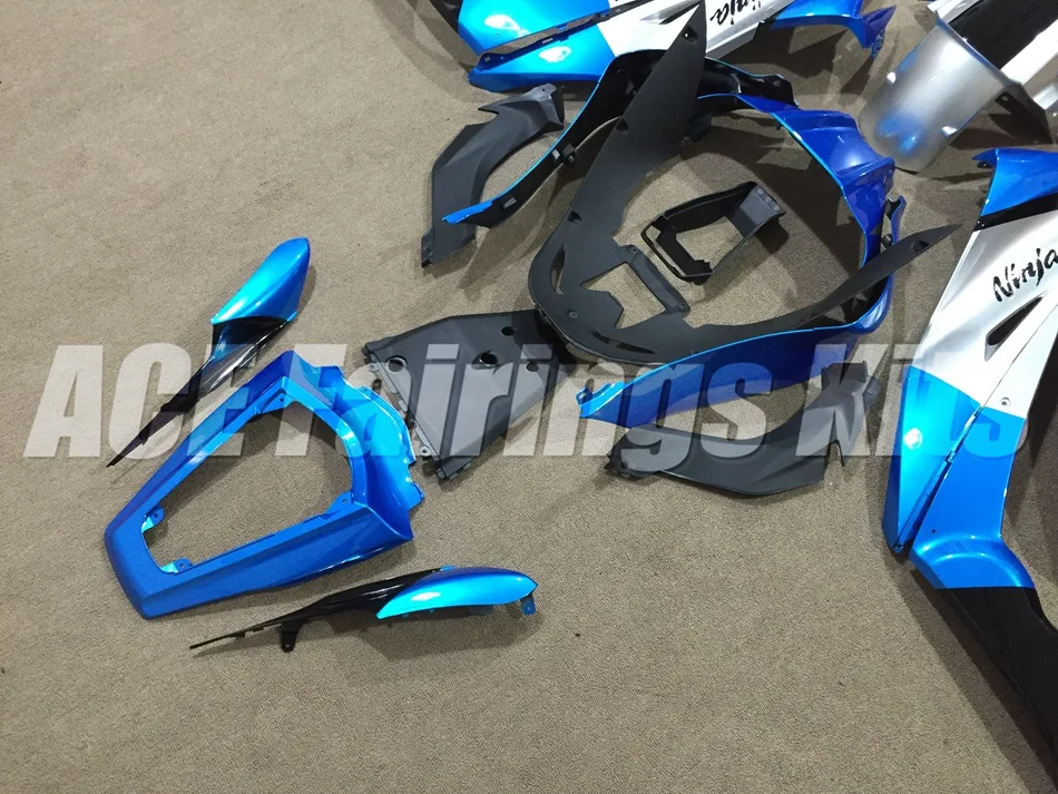 

3Gifts New ABS Motorcycle Fairings Kit Fit for kawasaki Ninja ZX-10R ZX10R 2011 2012 2013 2014 2015 11 12 13 14 15 blue silver
