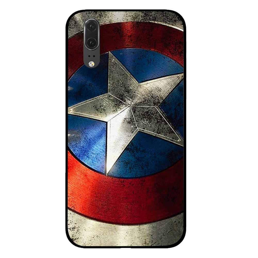 10 Черный чехол с человеком-пауком и Америкой для телефона marvel comic для huawei P30 P20 mate 10 20 Pro Lite Nova 3 4 3i - Цвет: 10