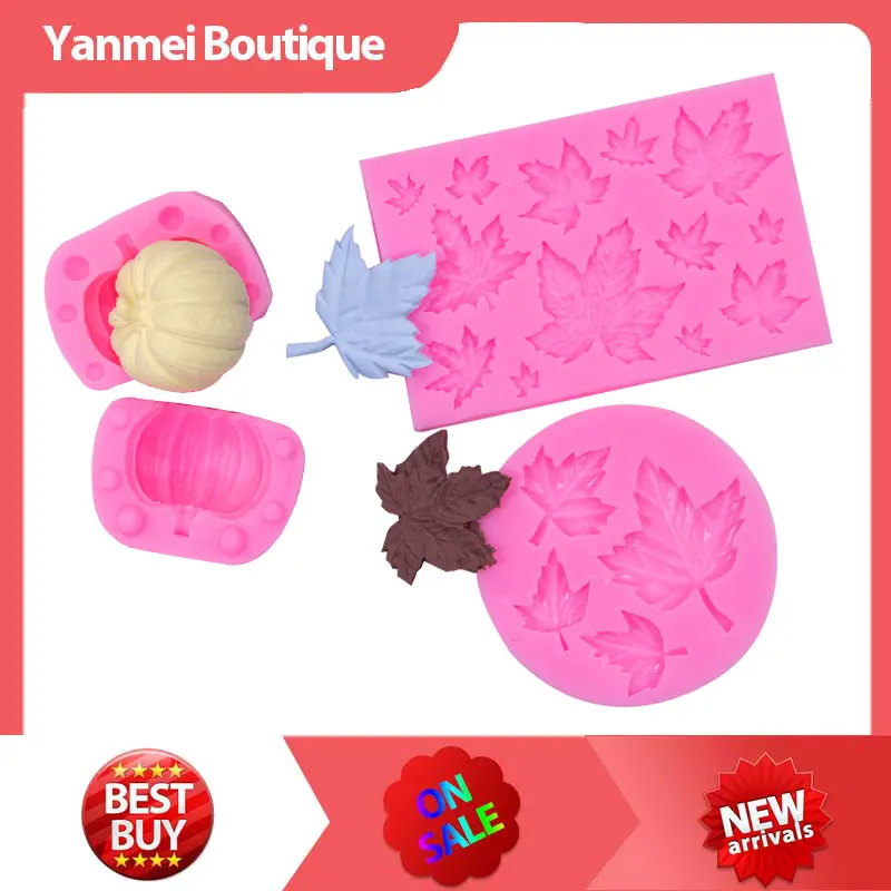 

Mold for Baking Chocolate Fondant Molds Cake Decorating Silicone Confectionery Equipment Bakeware Pumpkin Bakery Pastry Tools