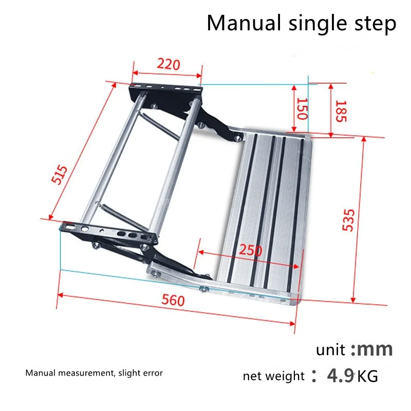 Нескользящая складная лестница из алюминиевого сплава