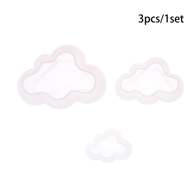 Силиконовая форма в форме облака 3 шт. формы для литья смолы мыла свечи поделок из