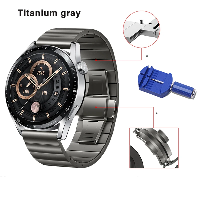 Stainless Steel Band For Huawei Watch GT3 46mm Strap Bracelet Correa Metal Watchband Loop For Huawei GT2 Pro GT 2e GT2 46mm band