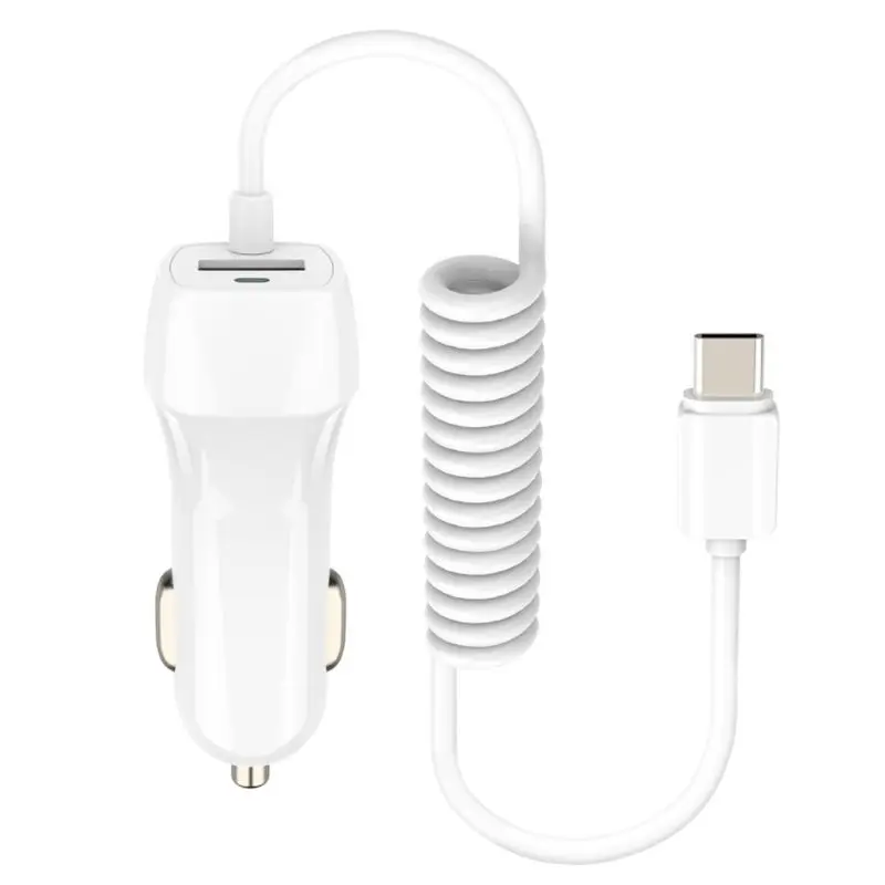 Автомобильное зарядное устройство USB для смартфона с зарядным кабелем типа C samsung