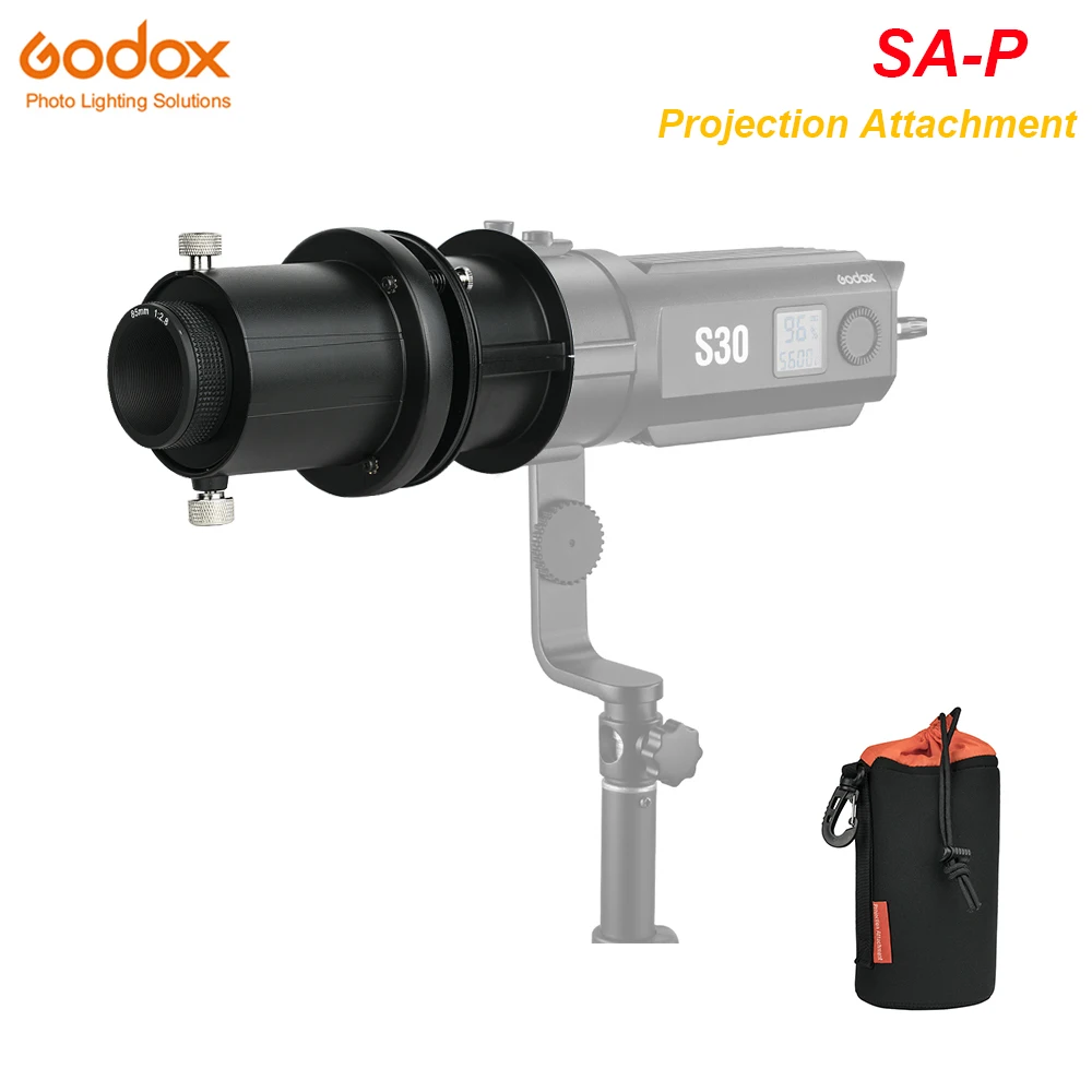 

Godox SA-P Projection Attachment with a SA-01 85MM Lens Photography Accessories for Godox S30 Focusing LED Video Light