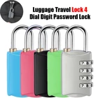 Чемодан дорожная блокировка 4 Наберите цифру паролем Комбинации чемодан Чемодан металлический кодовый замок с паролем забор ящик для хранения замок