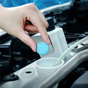 100pcs car window cleaning effervescent tablet windshield glass cleaner accessories for audi a3 8p a4 b6 b8 a1 a2 a6 q2 q3 q5 q7 free global shipping