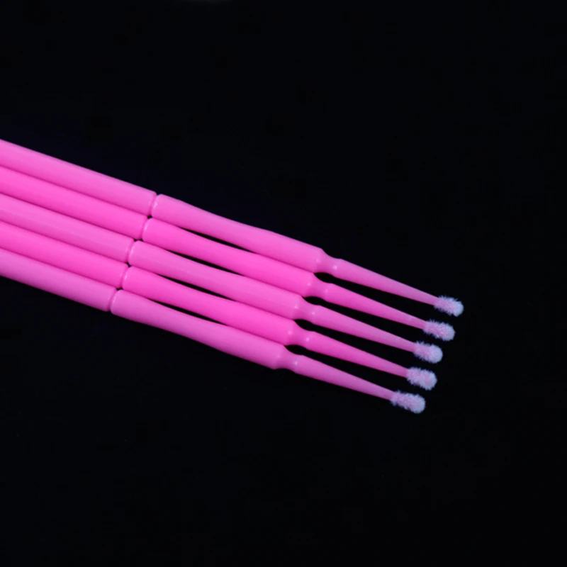 100 шт одноразовые ватные тампоны для ресниц кисти бровей чистящие инструмент