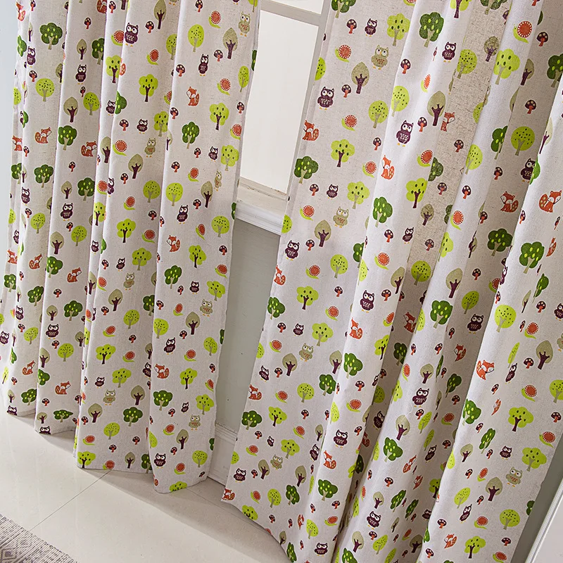 Американские загородные садовые хлопковые льняные пасторальные оконные шторы с