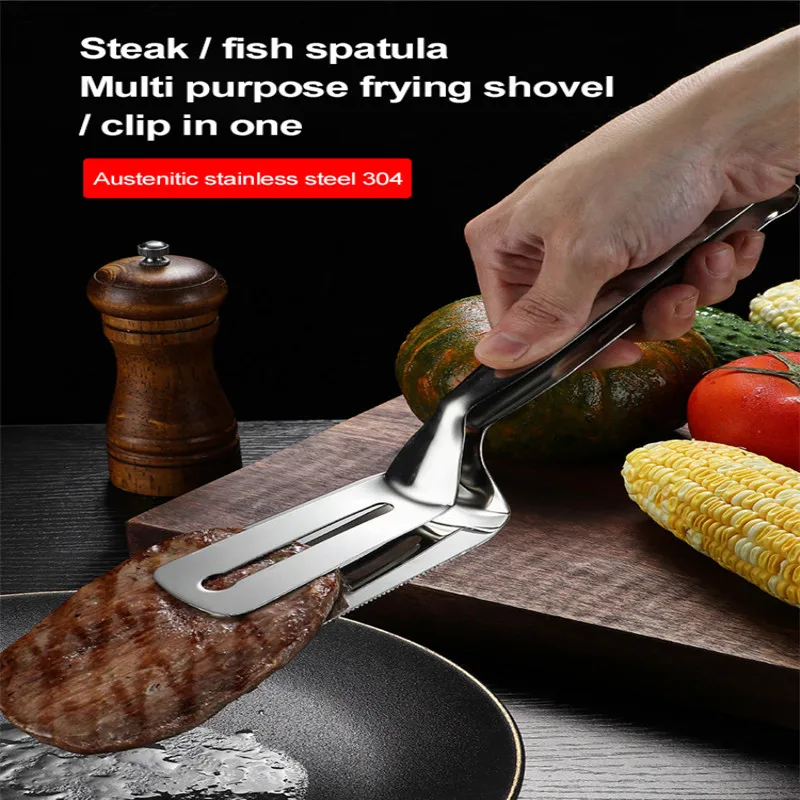 

Stainless Steel BBQ Grilling Tong Salad Bread Serving Clip Durable Kitchen Barbecue Grilling Cooking Tong Kitchen Accessories