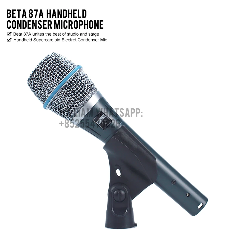 

BETA 87 Condenser BETA87A Top Quality professional Supercardioid Microphone Beta 87A Vocal Karaoke Mic BETA87 Handheld Microfone