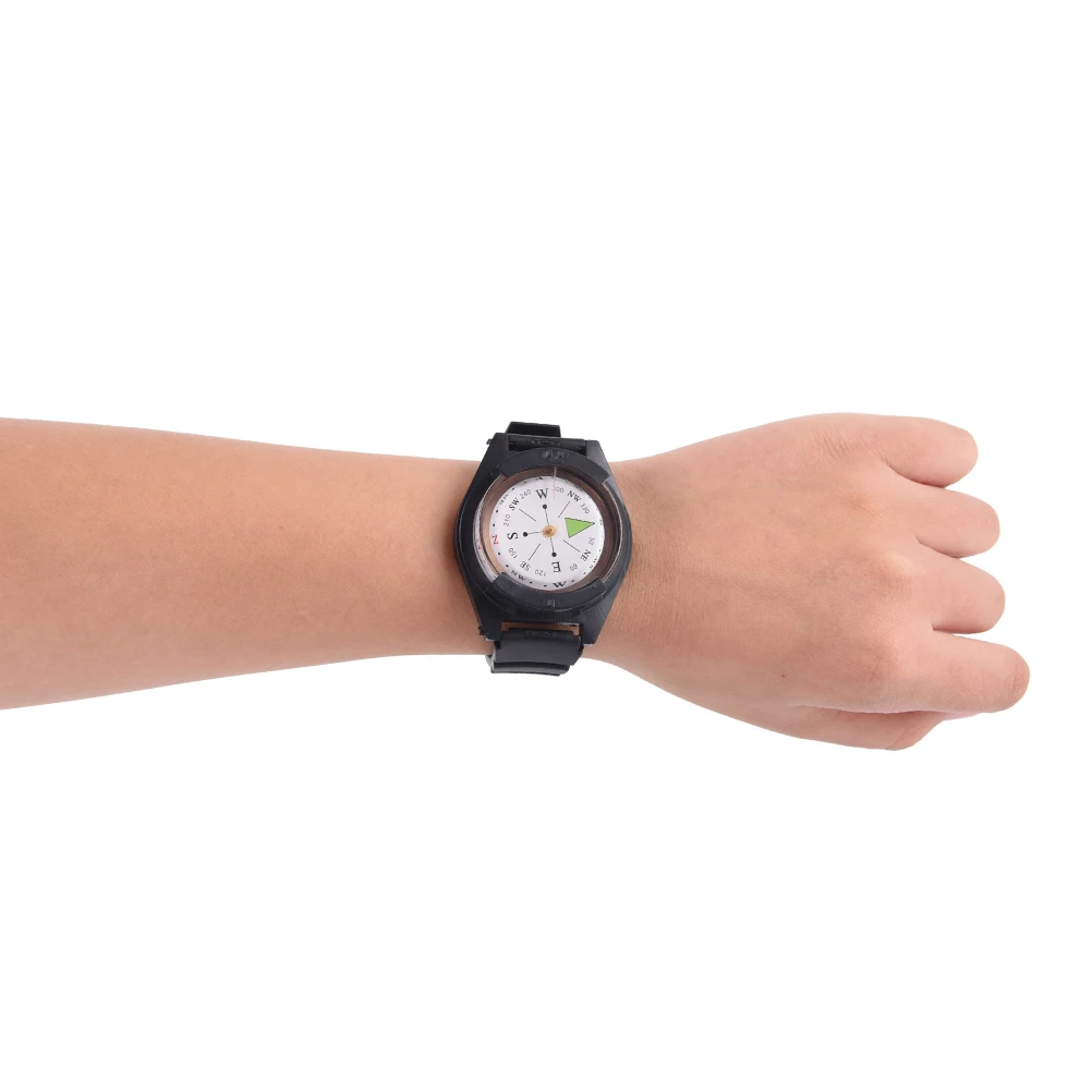Высококачественные походные часы 2018 черный ремешок тактический компас на