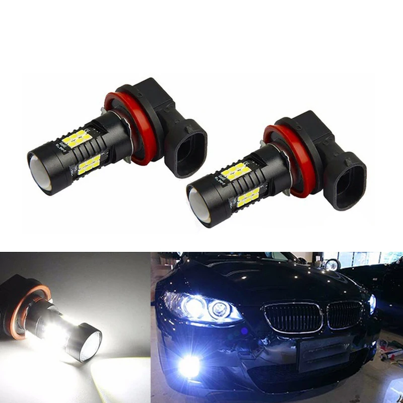 2x H11 H8 светодиодный canbus 3030SMD отражатель зеркальный дизайн для противотуманных фар