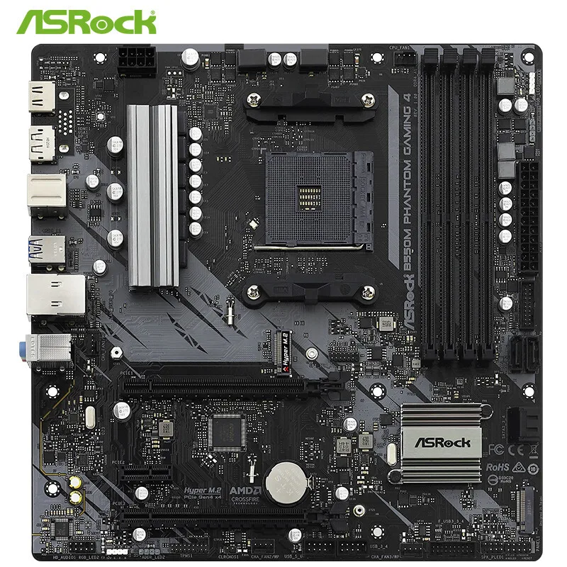 Kaufen ASRock B550M Phantom Gaming Motherboard Dual Kanal DDR4 RAM 64G M.2 USB 3,0 SATA 3,0 Buchse AM4 Micro-ATX Ryzen/3600X/3700X/5800