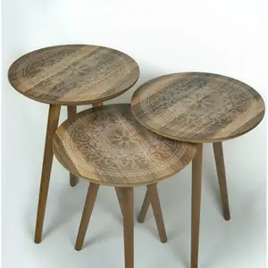 wooden decorative coffee table modern living room coffee dining ottoman office side laptop round breakfast home furniture accessory free shipping free
