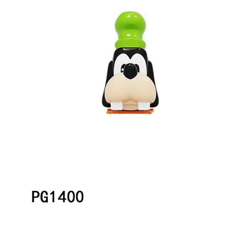 

PG1400 Минифигурки из мультфильма Disney, детские игрушки, строительные блоки, фигурки героев мультфильмов Goofy, блоки, игрушки-пазлы