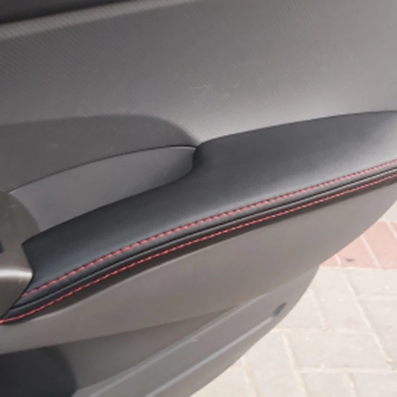 for Honda Civic 8Th Gen 2006-2011 2Pcs Car Door Armrest Panel Microfiber Leather Cover Trim | Автомобили и мотоциклы