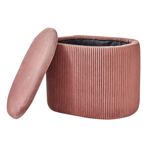 

[China Really Stock]Modern Vanity Stool Velvet Ottoman Storage Footres