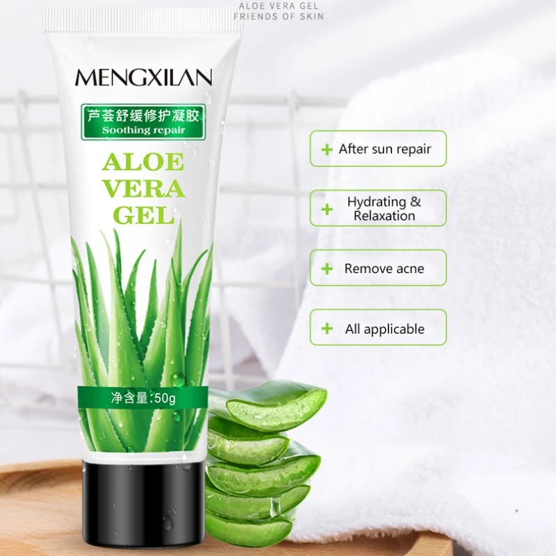 Гель алоэ вера увлажняющий противовоспалительный успокаивает кожу от акне с