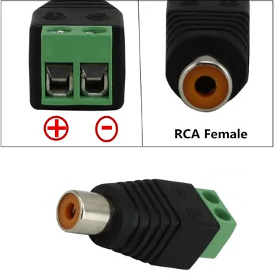 Клеммная колодка для RCA Женский Для ТВ Видео адаптер Cinch разъем Бесплатная