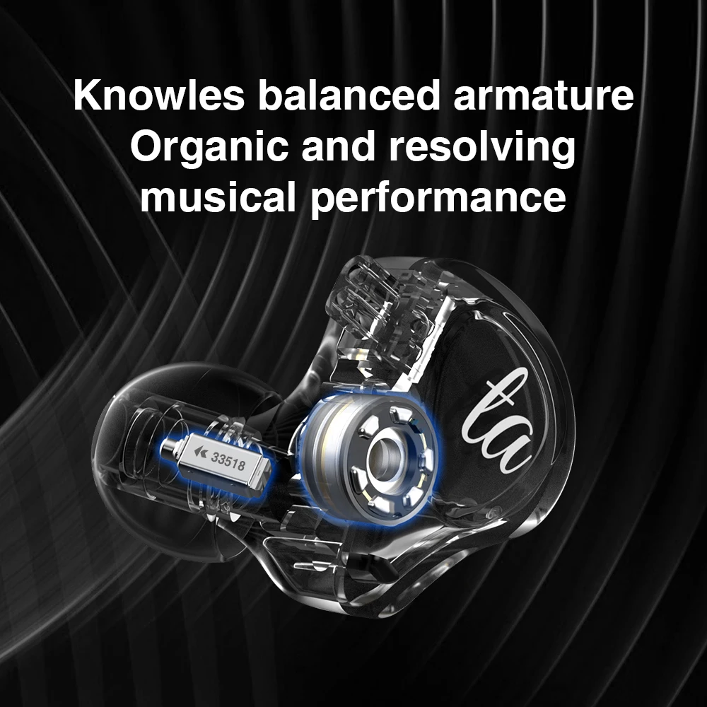 TRN TA Knowles 1BA + 1DD Гибридный привод наушники HiFi музыка Спорт IEM гарнитура съемный