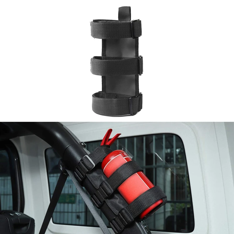 

Регулируемый держатель огнетушителя для Jeep Wrangler JK JL TJ CJ YJ 1987-2019, черный