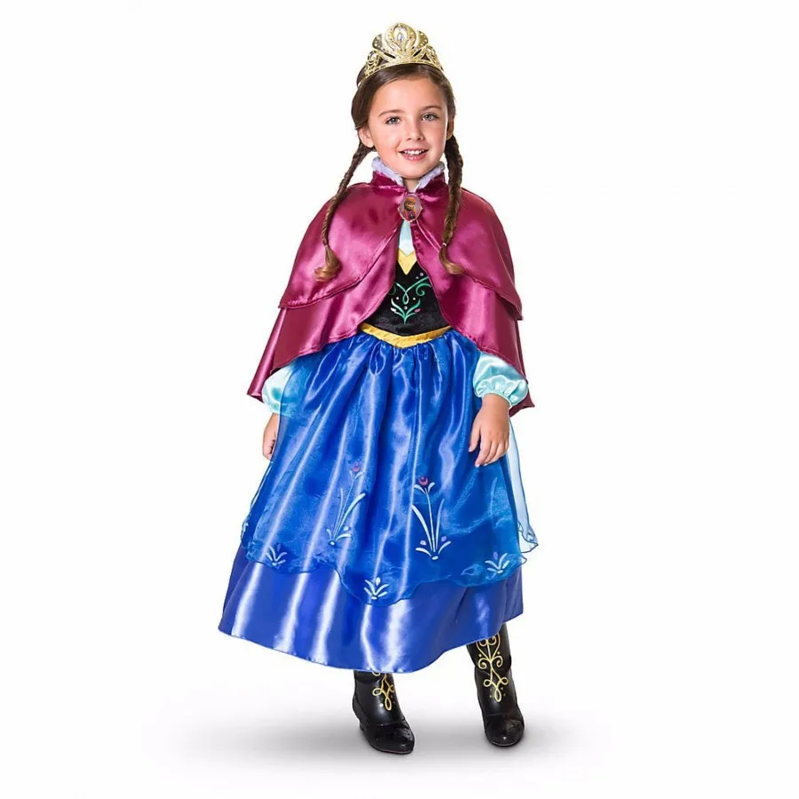 Kids Girls Cosplay Dress with Cape Teens Princess Party Costume Children Halloween Fantasy Up Birthday Gowns 2-8 Yrs | Детская одежда и