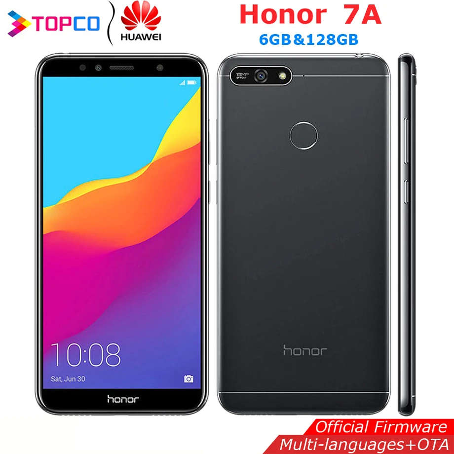 HUAWEI Honor 7A Snapdragon 430 Восьмиядерный 5,7 ''13MP и 8MP 3000 mAh ram 2 GB/3 GB ram 32GB rom отпечаток пальца
