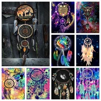 new arrival 5d diy indians dream wind chime dream catcher diamond painting cross stitch kit art full drill embroidery room decor