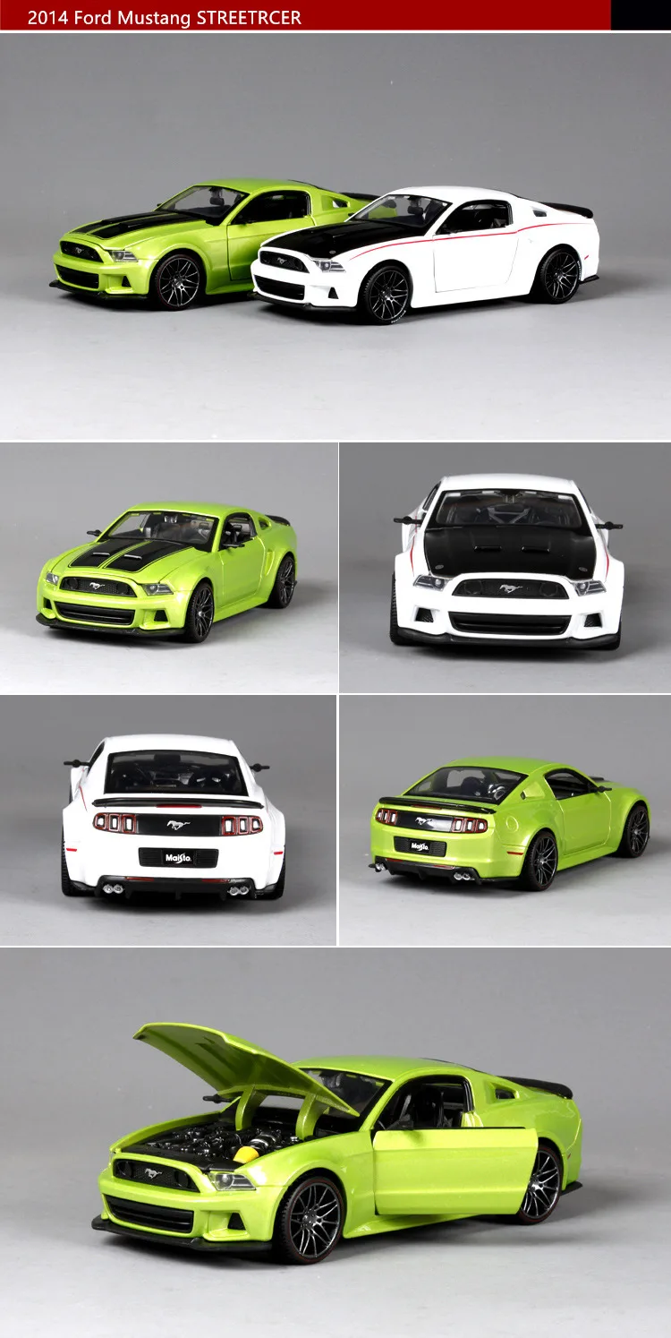 Maisto 1:24 2010 Ford Mustang Roadster имитация сплава Модель автомобиля Моделирование Украшение автомобиля коллекция Подарочная игрушка
