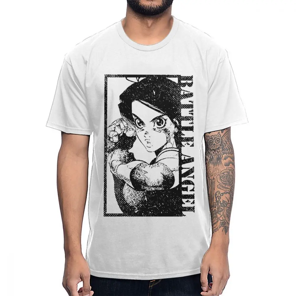 

Vintage Style Design Battle Angel Alita T Shirt Boy Retro Graphic Print Casual Tee Shirt O-neck S-6XL Plus Size Homme T-shirt