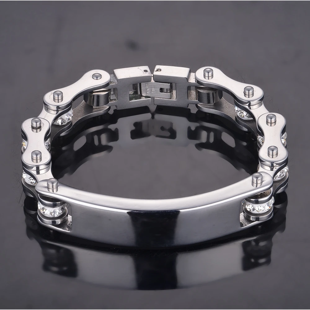 SDA браслеты из нержавеющей стали 316L мужские и женские с именами ID для байкеров