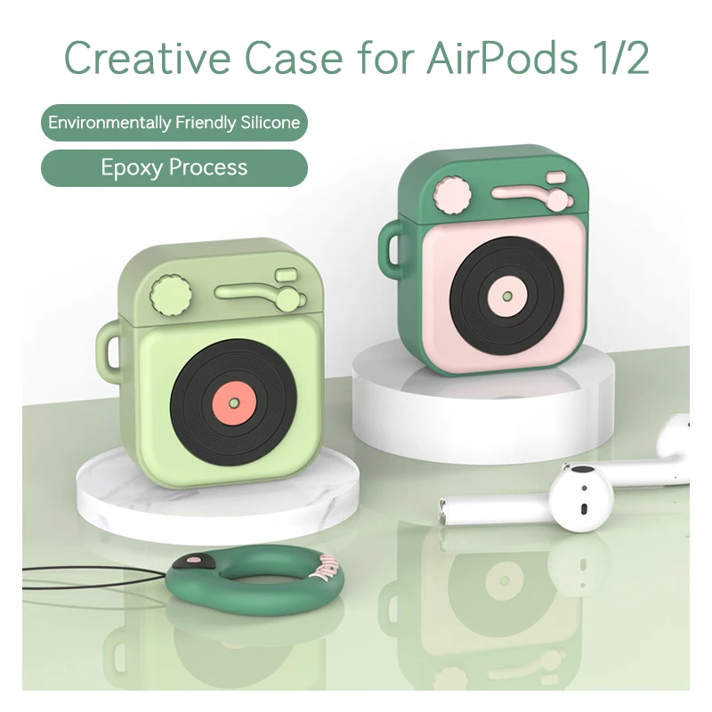 Чехол для Airpods Pro мультяшный милый мягкий силиконовый чехол наушников Apple Air Pods 1 /