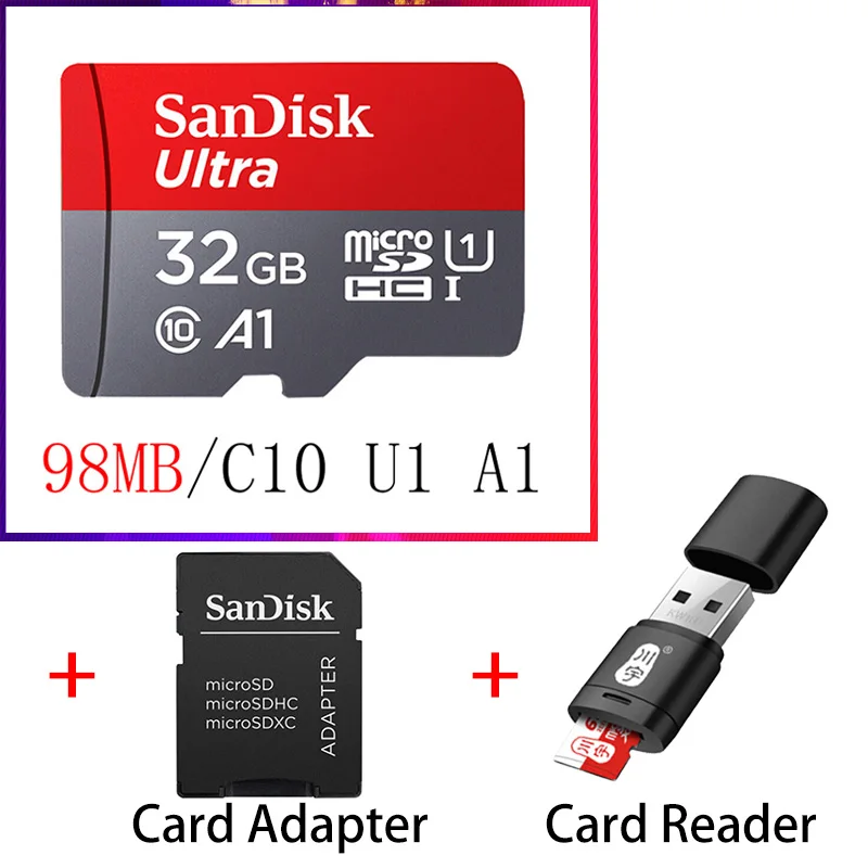 SanDisk Memory Card A1 256GB 200GB 128GB 64GB U3 98MB/S Micro sd card Class10 UHS-3 flash Microsd TF/SD Cards UHS-1 | Компьютеры и