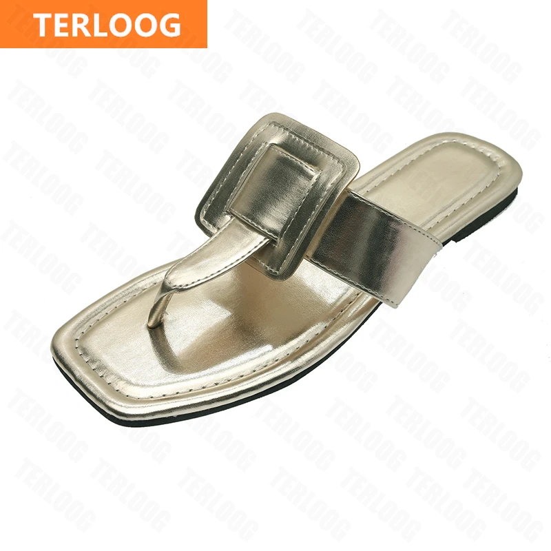 

Women Flats Shoes 2021 New Summer Outdoor Beach Shoes Luxury Bling Slides Designer All-match Sandals Casual Flip Flops Zapatos