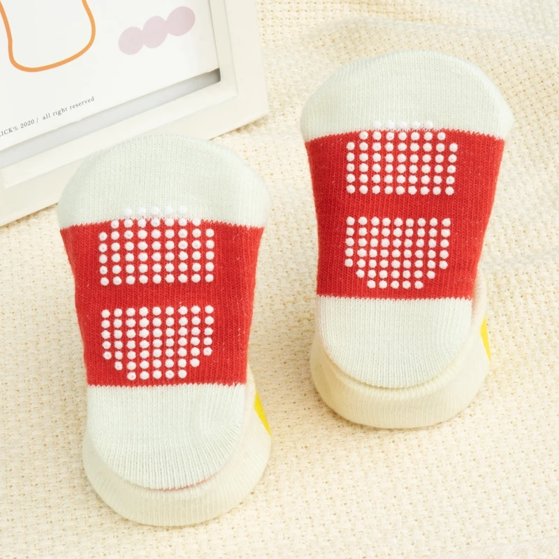 Newborn Baby Socks Floor Non-slip Cotton Cartoon Doll Socks with Baby Girls Boys Soft Cute Boots Toddlers Animal Sock Shoes Gift