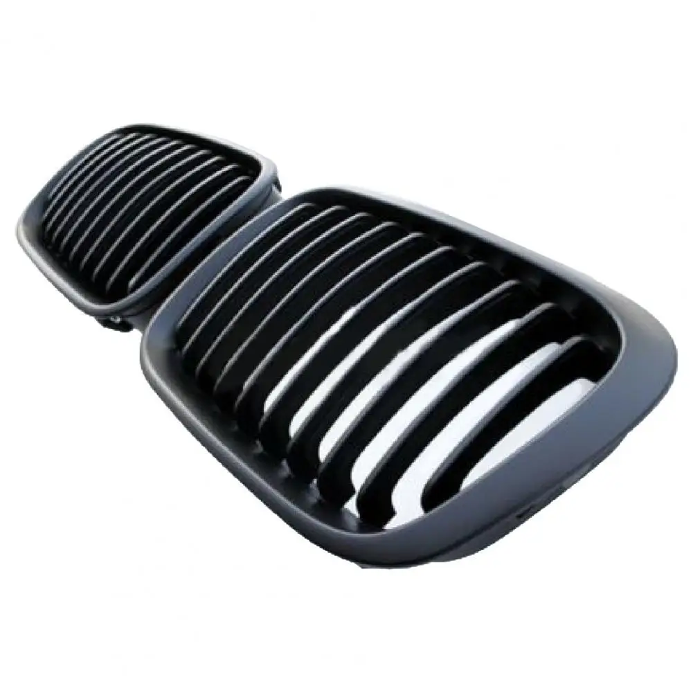 

1Pair Auto Grilles Kidney Modification Matte Black Replacement 51138208489 51138208490 Grille for BMW 3 Series E46 4-door 1998