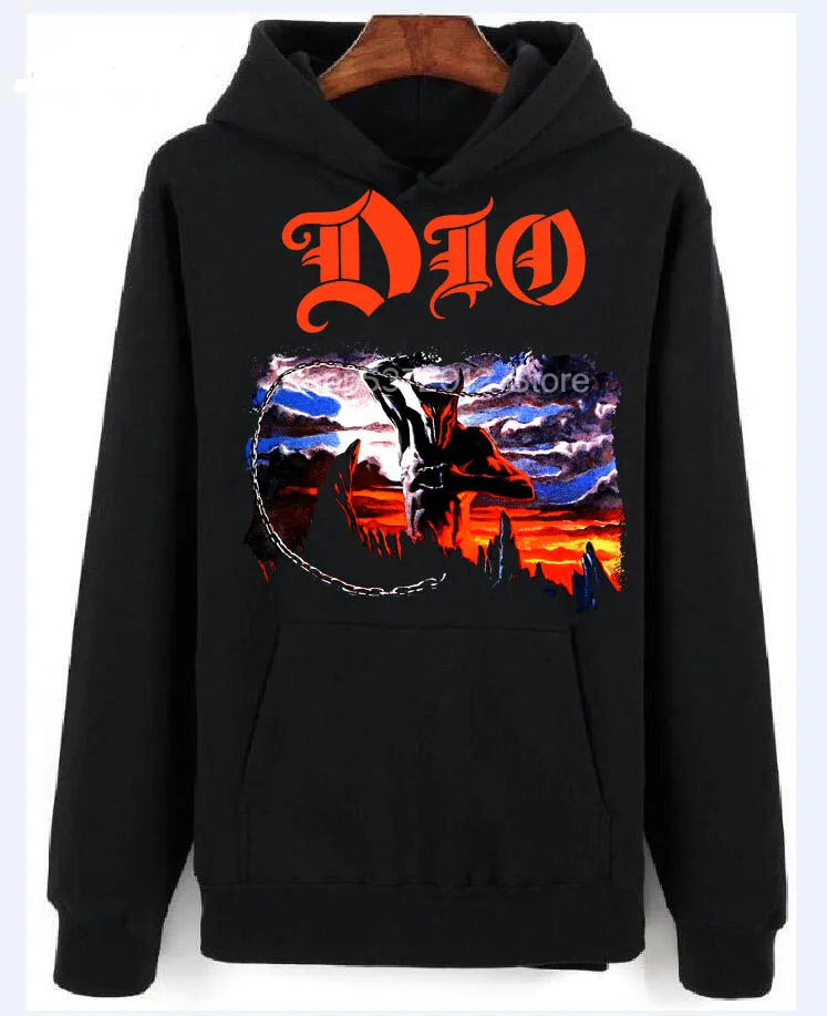 DIO HOLY DIVER Официальный лицензированный свитер с капюшоном тяжелый металл новый S 2XL