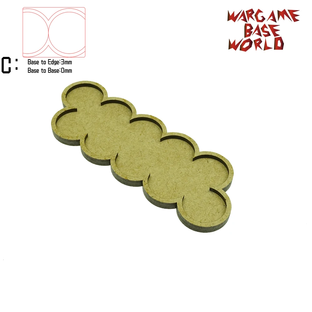 Wargame Base World механизм лоток 10 оснований 25 мм круглый двойная линия дерантус форма