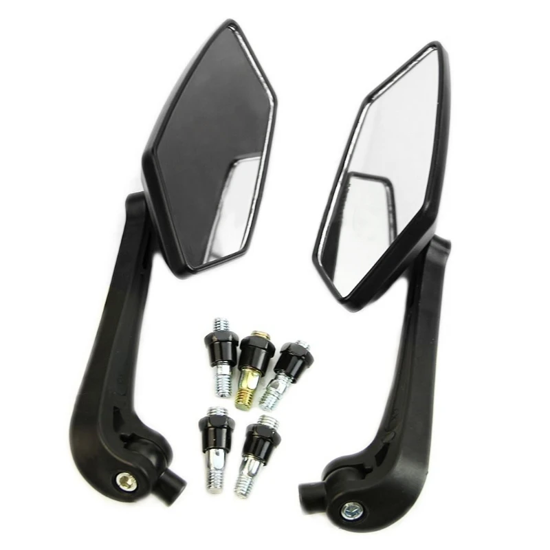 

Universal Scooter Rearview Mirrors Pair Moped ATV Motorcycle Backup Mirror INY
