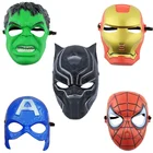 Аниме-Фигурка Человека-паука Marvel, маска для косплея, вечеринки, Халк, Железный человек, Капитан Америка, Веном, маски на Хэллоуин, ПВХ Модель, детские игрушки, подарки