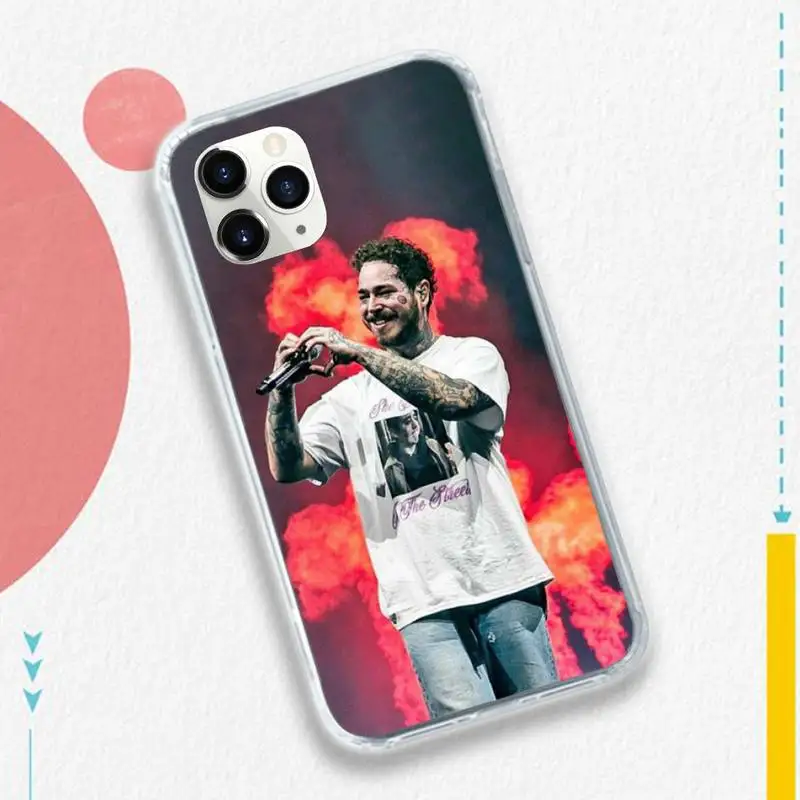 

Post Malone Beerbongs fashion rapper Phone Cases for iPhone 11 12 pro XS MAX 8 7 6 6S Plus X 5S SE 2020 XR