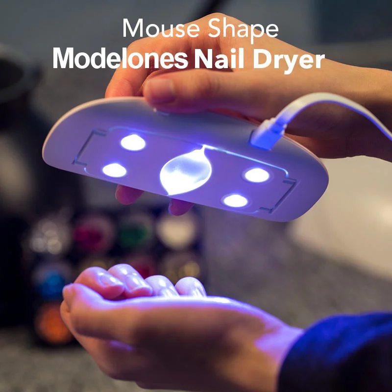 Modelones SUNmini 6w UV Светодиодная лампа для сушки ногтей Портативный USB-кабель Prime Gift
