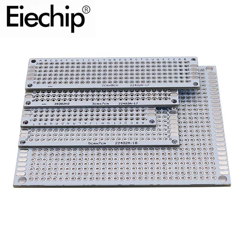 2x8 3x7 4x6 5x7 7x9cm Printed circuit board pcb prototype breadboard 1pcs double side pcb board Universal Printed circuit board
