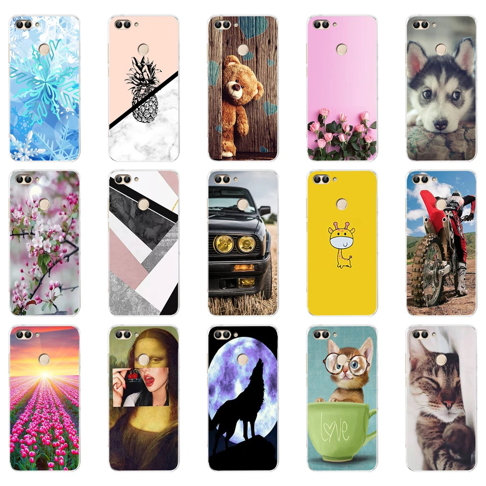 Huawei P Smart чехол из мягкого термопластичного полиуретана силиконовая прозрачная