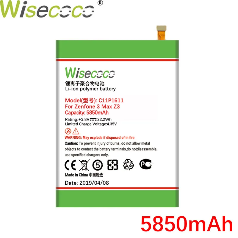Wisecoco аккумулятор 4130 мАч C11P1611 для ASUS Zenfone 3 Max Z3 Max ZC520TL X008DB PegASUS 3X008 X008D Z01B телефон