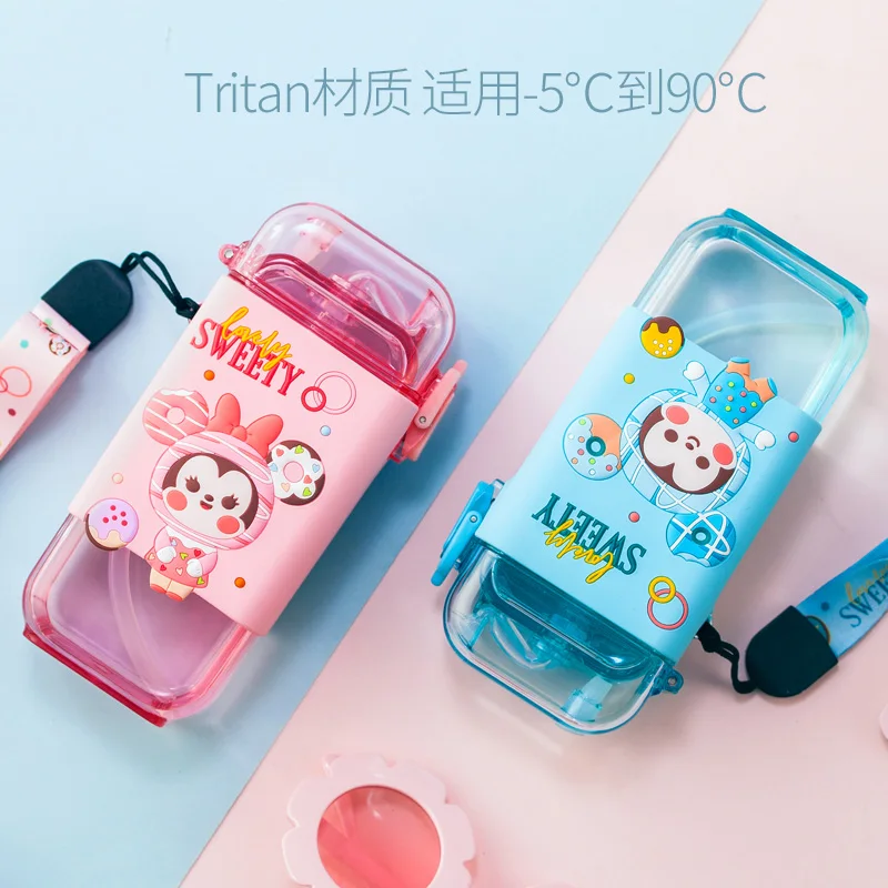 

Disney children water cup primary school girl Frozen Frozen Princess Elsa kindergarten water bottle straw cup summer